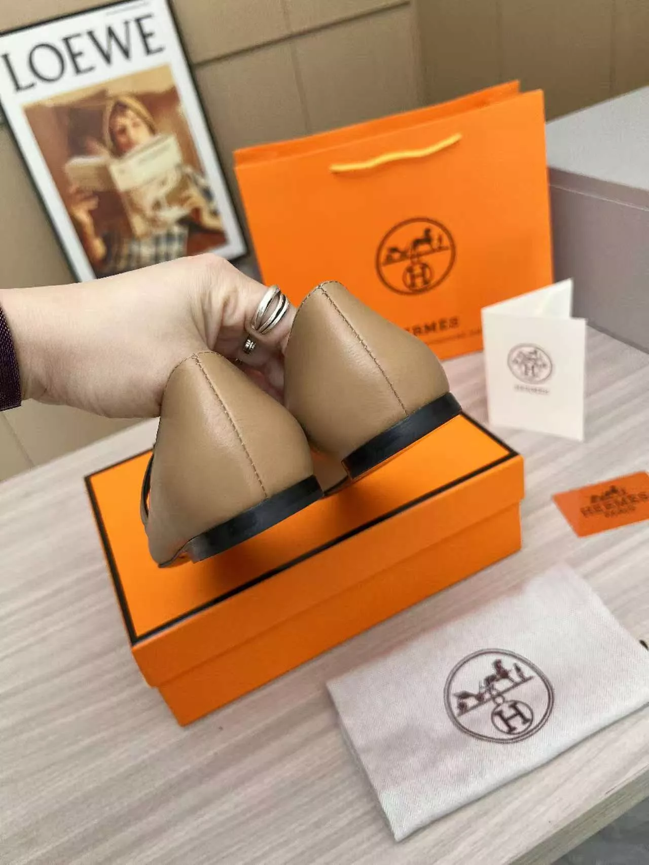 hermes flat chaussures pour femme s_12a30bb3